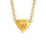 Hushmode - Letter Heart Necklace 28