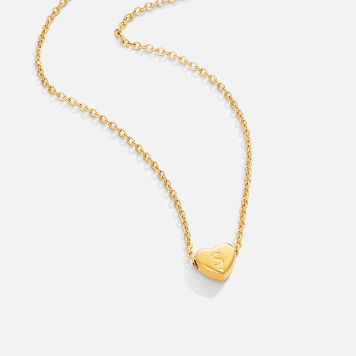 Hushmode - Letter Heart Necklace