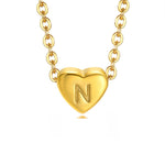 Hushmode - Letter Heart Necklace 19