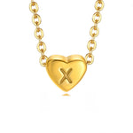Hushmode - Letter Heart Necklace 29