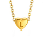 Hushmode - Letter Heart Necklace 17