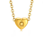Hushmode - Letter Heart Necklace 22