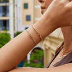Hushmode - Lexi 18K Gold Cube Bracelet 2