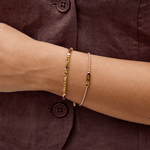 Hushmode - Lexi 18K Gold Cube Bracelet 5