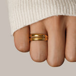 Hushmode -  Layered Gold Ring 2