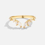 Hushmode - Crystal Gold Vine Ring 1