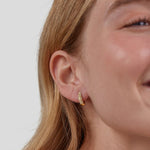 Hushmode -  Crystal Hoop Earrings 4