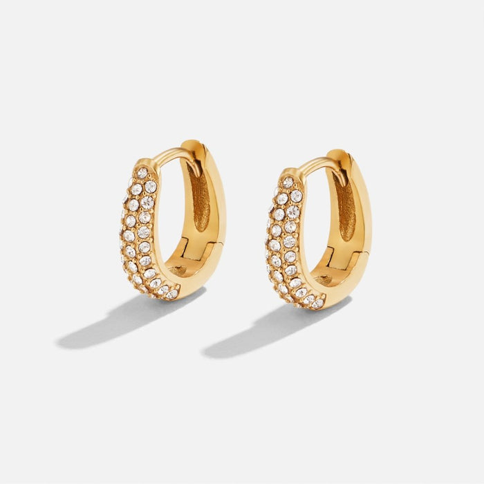 Hushmode -  Crystal Hoop Earrings