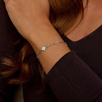 Hushmode - Lucia Silver Clover Bracelet 2