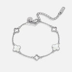 Hushmode - Lucia Silver Clover Bracelet 3