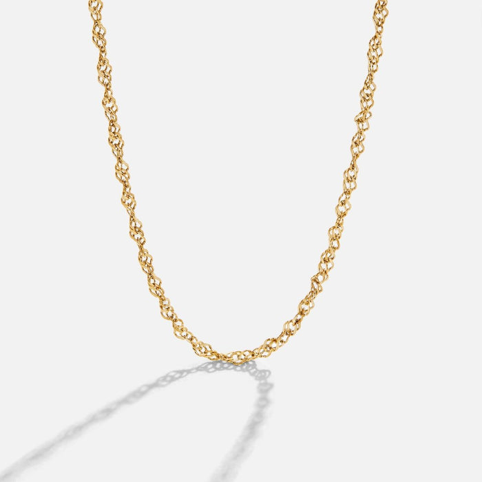 Hushmode - Twist Gold Chain Necklace