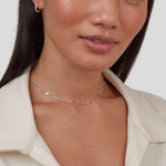 Hushmode - Mila Twist Silver Chain Necklace 3
