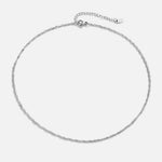 Hushmode - Mila Twist Silver Chain Necklace 5