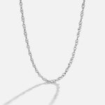 Hushmode - Mila Twist Silver Chain Necklace 1