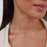 Hushmode - Mila Twist Silver Chain Necklace 2