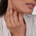 Hushmode - Twisted Gold Ring 5
