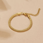 Hushmode - Milan Gold Beaded Chain Bracelet 1