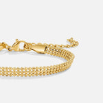 Hushmode - Milan Gold Beaded Chain Bracelet 4