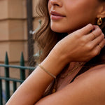 Hushmode - Milan Gold Beaded Chain Bracelet 3