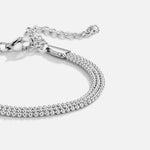 Hushmode - Milan Silver Beaded Chain Bracelet 3