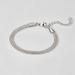 Hushmode - Milan Silver Beaded Chain Bracelet 1