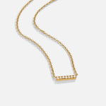 Hushmode -  Crystal Bar Pendant Necklace 1