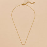 Hushmode -  Crystal Bar Pendant Necklace 3