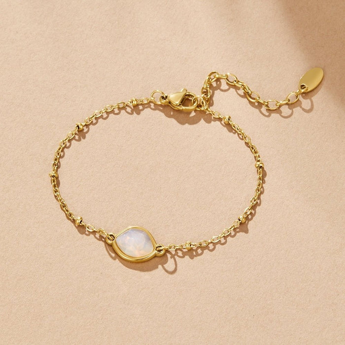 Hushmode - Moonstone Charm Bracelet