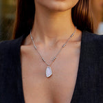 Hushmode - Moonstone Drop Pendant Necklace 2