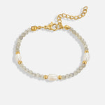 Hushmode - Moonstone & Pearl Bead Bracelet 6