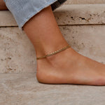 Hushmode - Nora Layered Box Chain Anklet 4