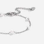 Hushmode - Nura Freshwater Pearl Silver Bracelet 1