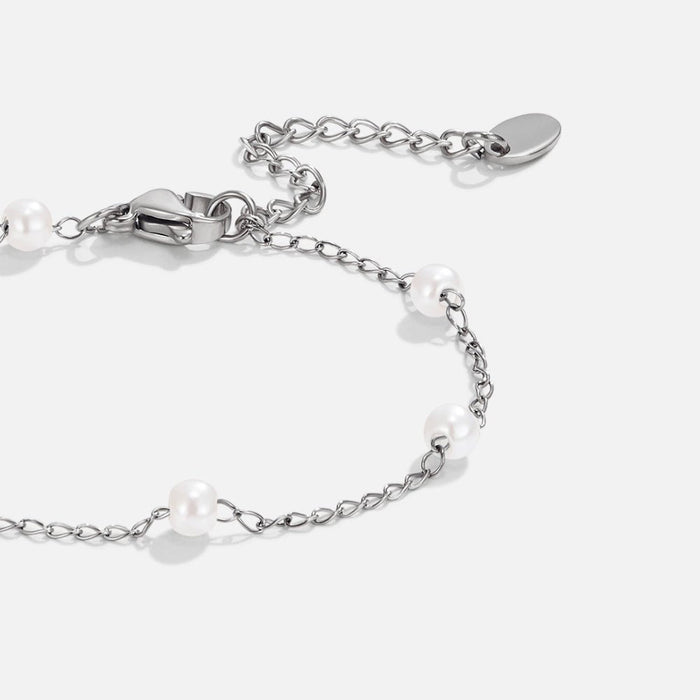 Hushmode - Nura Freshwater Pearl Silver Bracelet