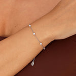 Hushmode - Nura Freshwater Pearl Silver Bracelet 2