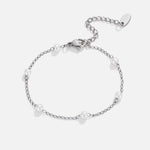 Hushmode - Nura Freshwater Pearl Silver Bracelet 4