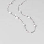 Hushmode -  Pearl Silver Necklace 1