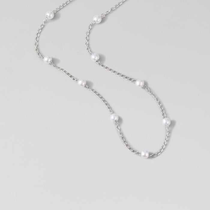 Hushmode -  Pearl Silver Necklace