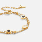 Hushmode - Onyx & White Stone Bracelet 4