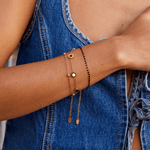 Hushmode - Onyx & White Stone Bracelet 2
