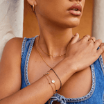 Hushmode - Onyx & White Stone Bracelet 7