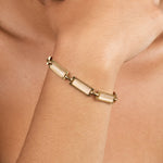 Hushmode - Opal Gold Baguette Bracelet 4