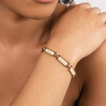 Hushmode - Opal Gold Baguette Bracelet 2