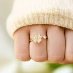 Hushmode - Spinning four-leaf clover ring 2
