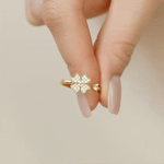 Hushmode - Spinning four-leaf clover ring 4
