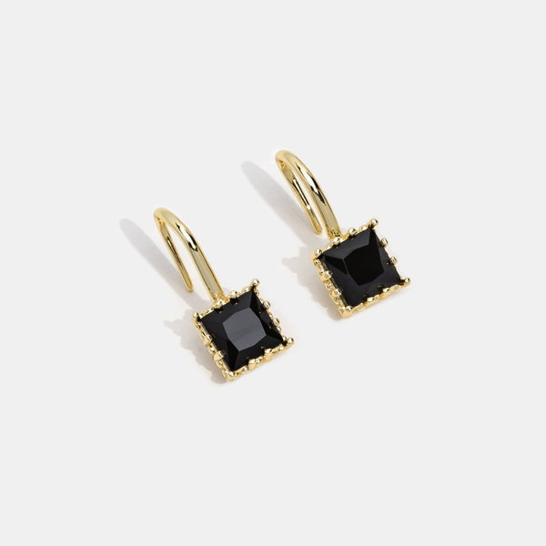 Hushmode - Piper Black Crystal Drop Earrings