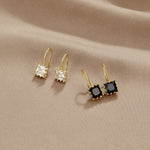 Hushmode - Piper Black Crystal Drop Earrings 7