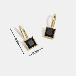 Hushmode - Piper Black Crystal Drop Earrings 6