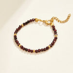 Hushmode - Red Garnet Bead Bracelet 1
