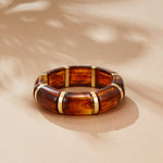 Hushmode - Sabina Golden Brown Marbled Bracelet 1