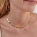 Hushmode - Snake Chain Gold Necklace 3